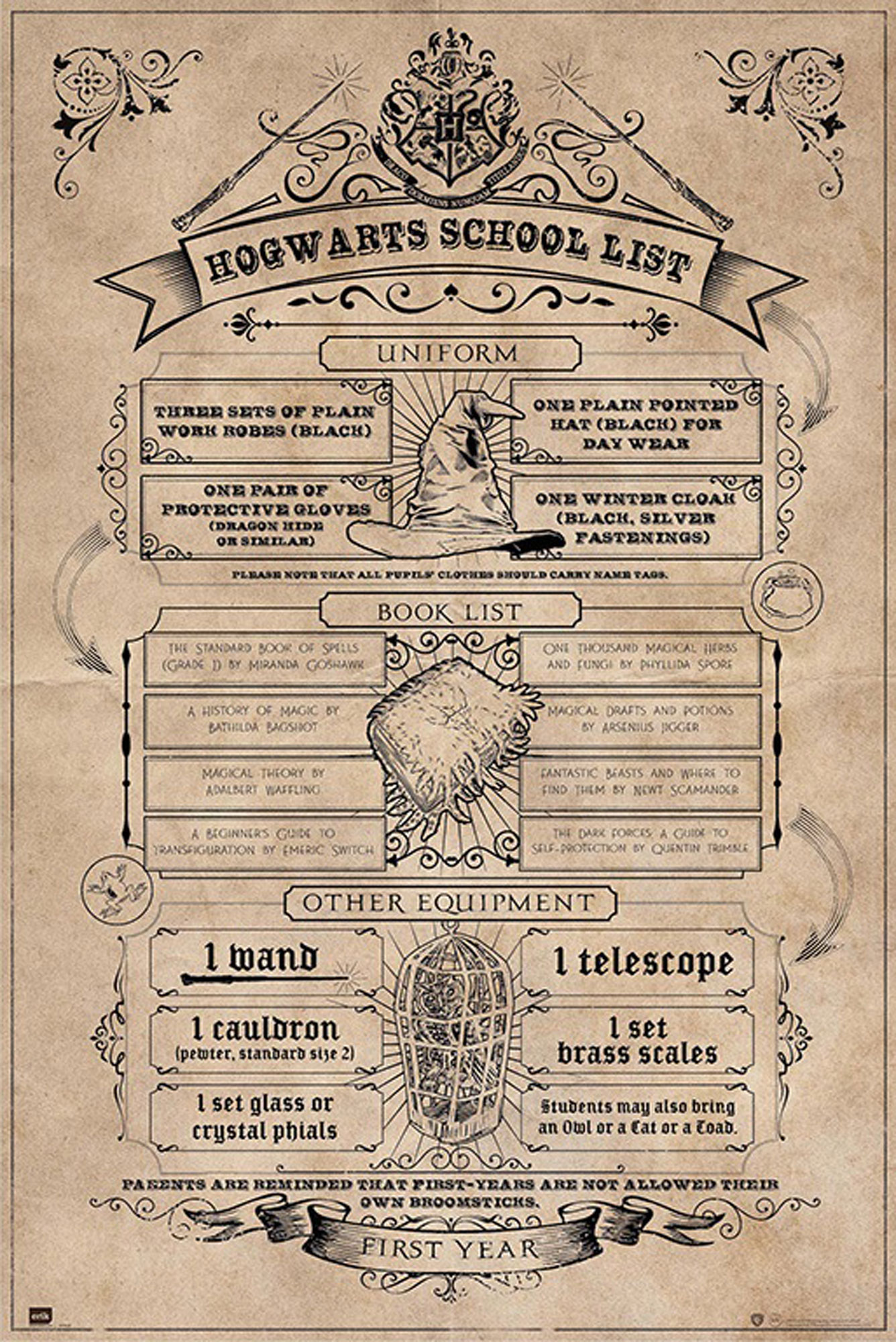 Harry Potter - School List