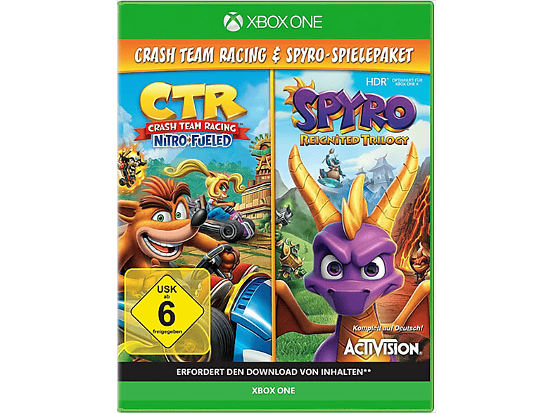 Spyro und XB-One [Xbox Spiele Crash CTR 2 - One] Bundle