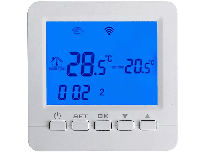 Termostato inteligente para la caldera de gas, Tellur, Wi-Fi, LCD