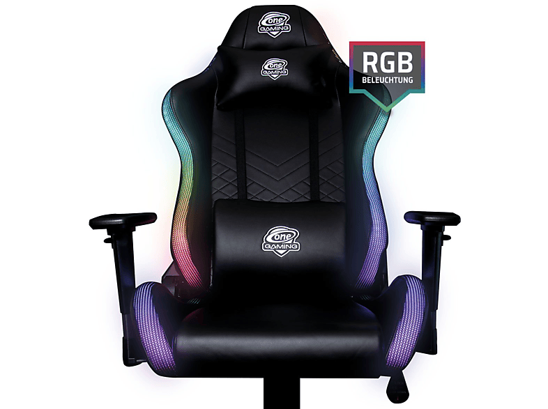 ONE GAMING Chair Pro RGB Schwarz Stuhl, Gaming