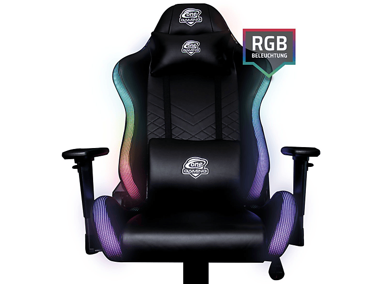 ONE GAMING Chair Pro RGB Gaming Stuhl, Schwarz SATURN