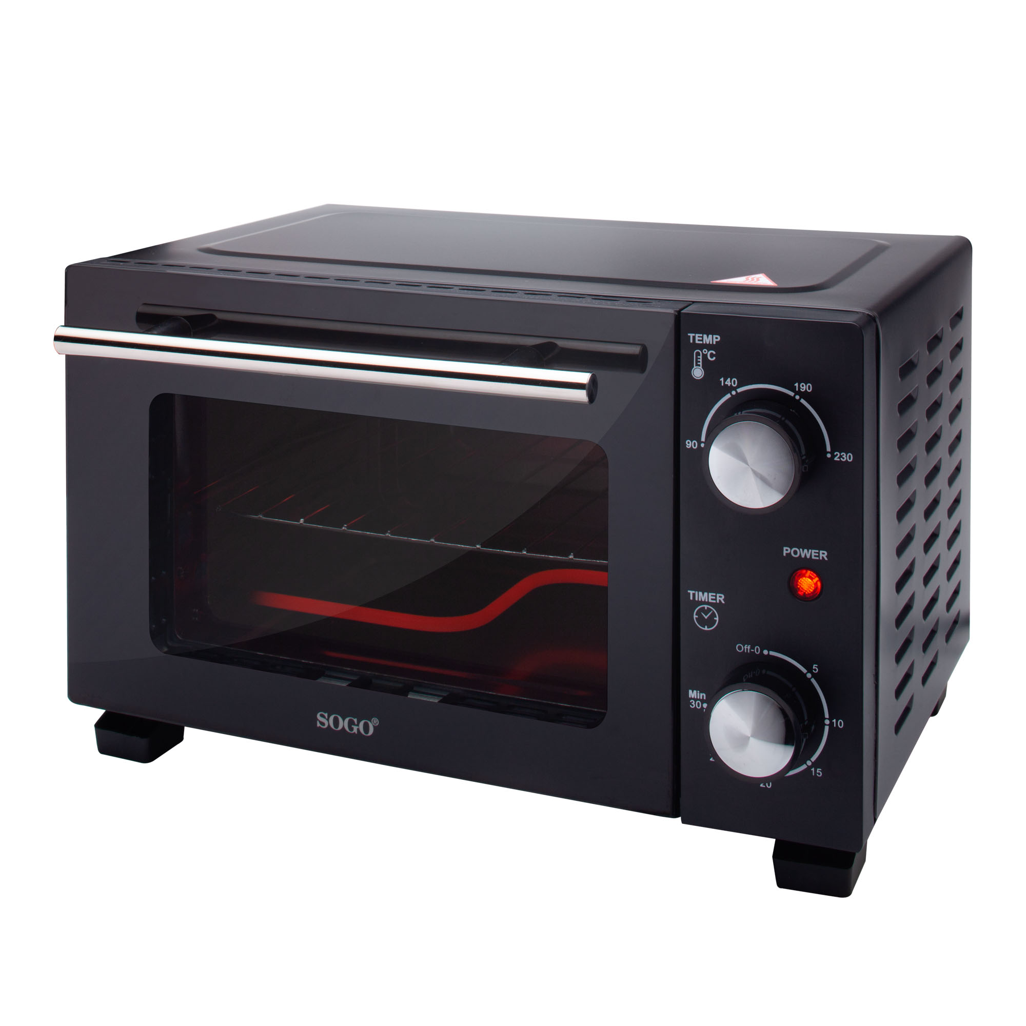 Horno HOR-SS-10530 - SOGO, 800 WW, Negro