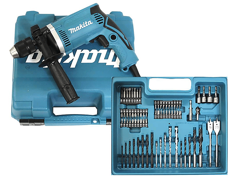 MAKITA HP1631KX3 Blau Schlagbohrmaschine