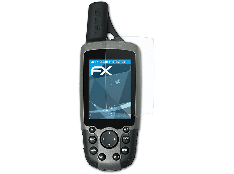 ATFOLIX 3x FX-Clear Displayschutz(für Garmin GPSMap 60C)