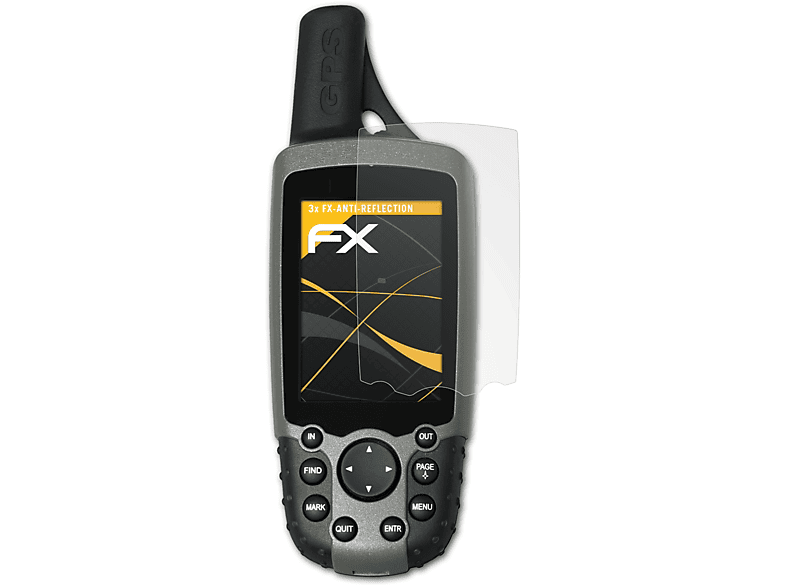 ATFOLIX 3x FX-Antireflex Displayschutz(für Garmin GPSMap 60C)