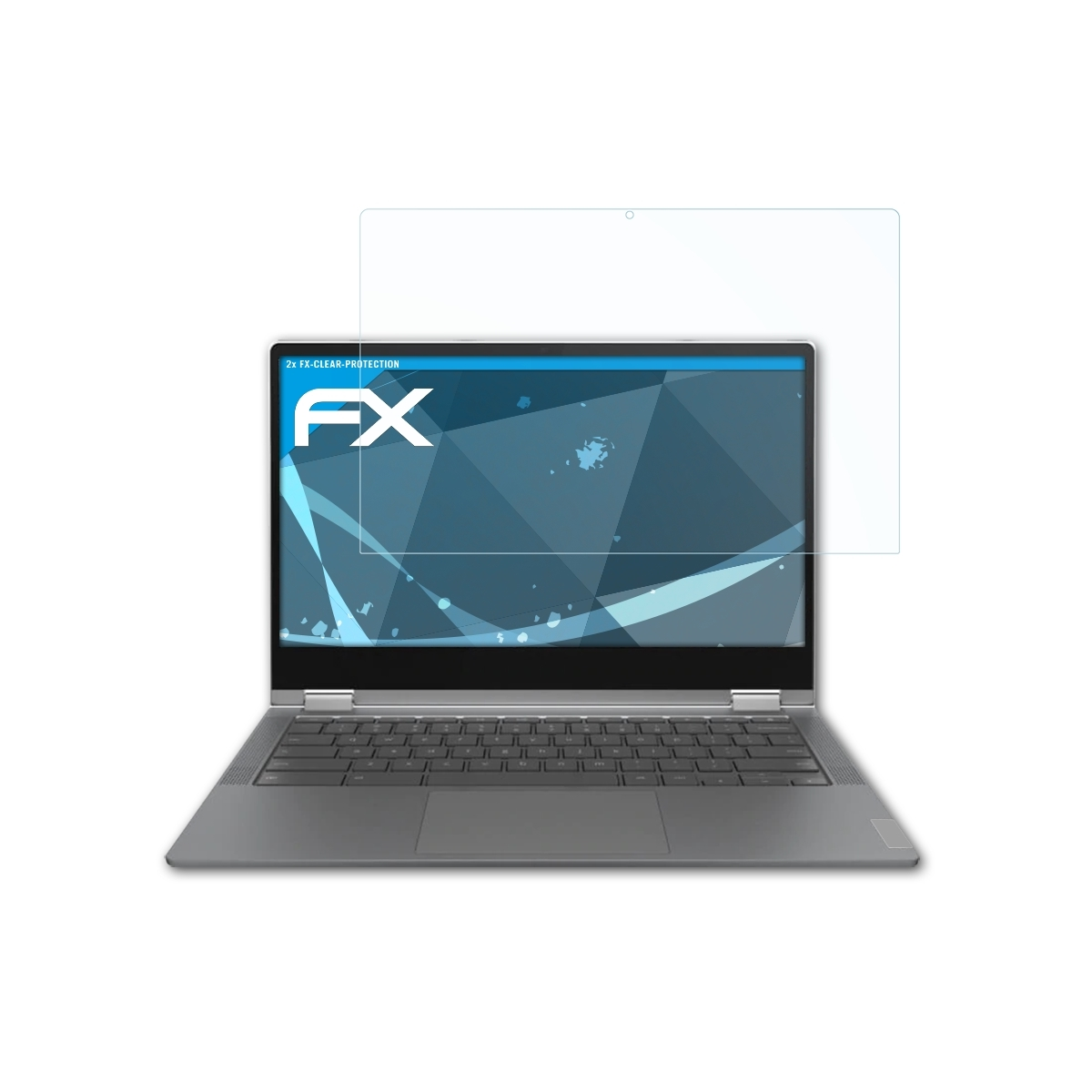 ATFOLIX 2x FX-Clear Displayschutz(für Lenovo IdeaPad (13 5 Flex Inch)) Chromebook