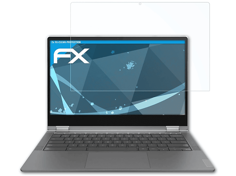 ATFOLIX 2x FX-Clear Displayschutz(für Lenovo IdeaPad Flex 5 Chromebook (13 Inch))