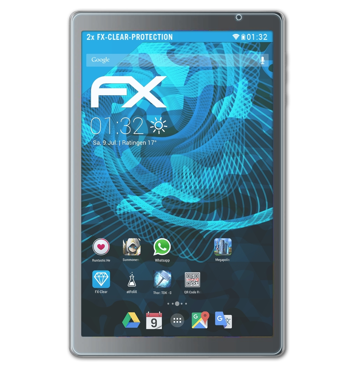 S20) FX-Clear ATFOLIX Vankyo Displayschutz(für MatrixPad 2x