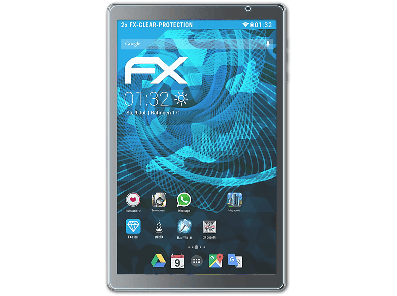 2x Vankyo ATFOLIX S20) Displayschutz(für MatrixPad FX-Clear
