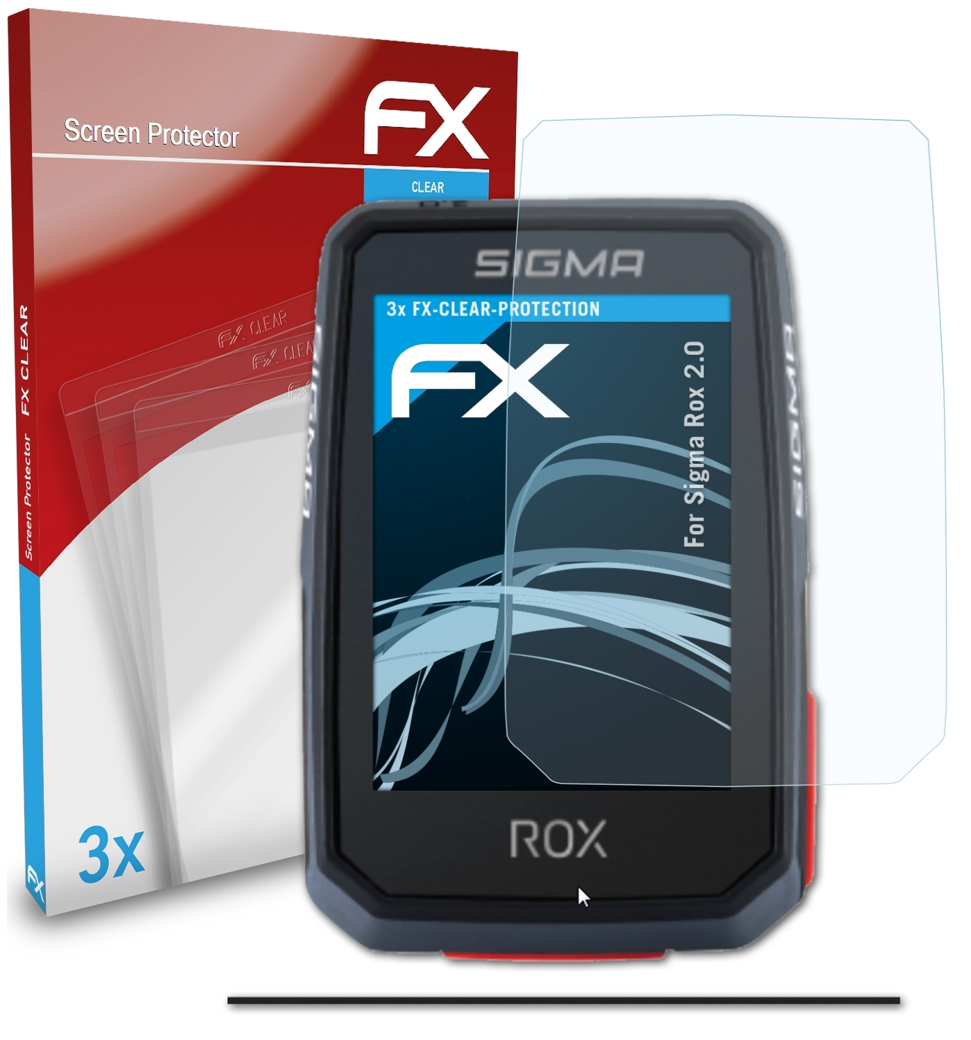 ATFOLIX 3x Rox 2.0) Sigma Displayschutz(für FX-Clear