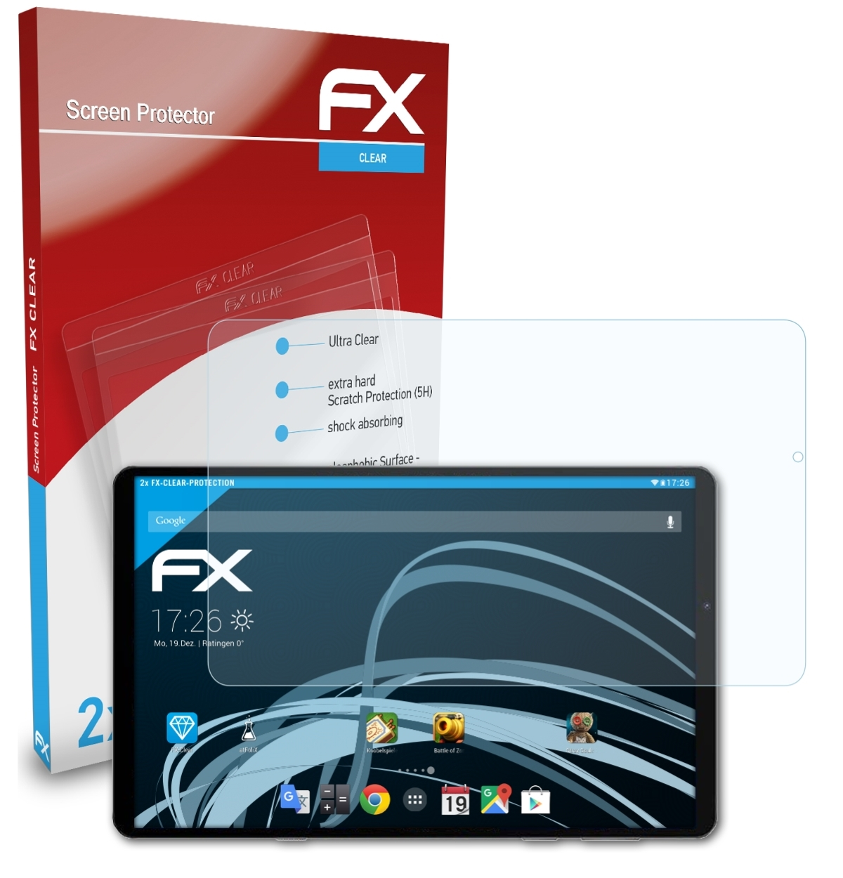 FX-Clear Lenovo Displayschutz(für ATFOLIX Legion Y700) 2x
