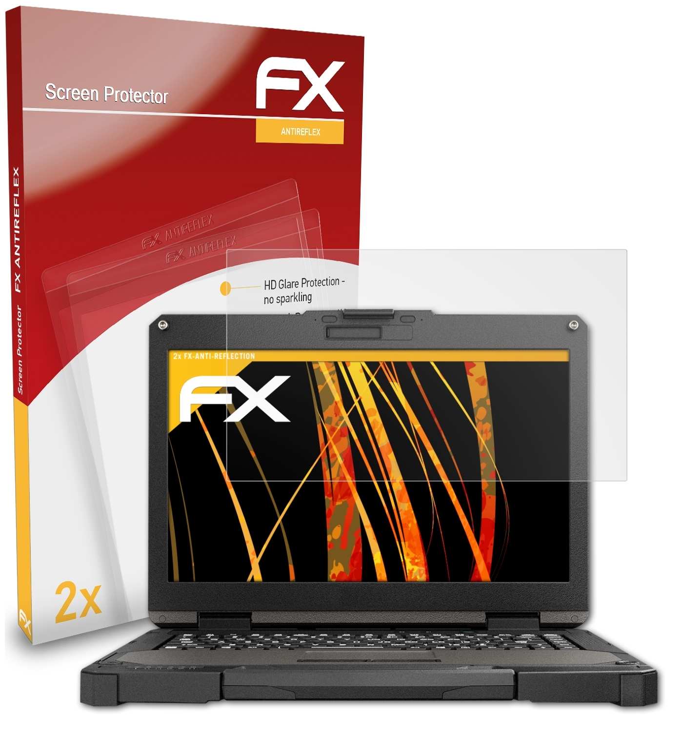 ATFOLIX Getac 2x B360) FX-Antireflex Displayschutz(für