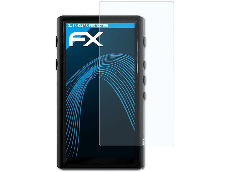 ATFOLIX 3x FX-Clear Displayschutz(für HiBy R5 Saber)