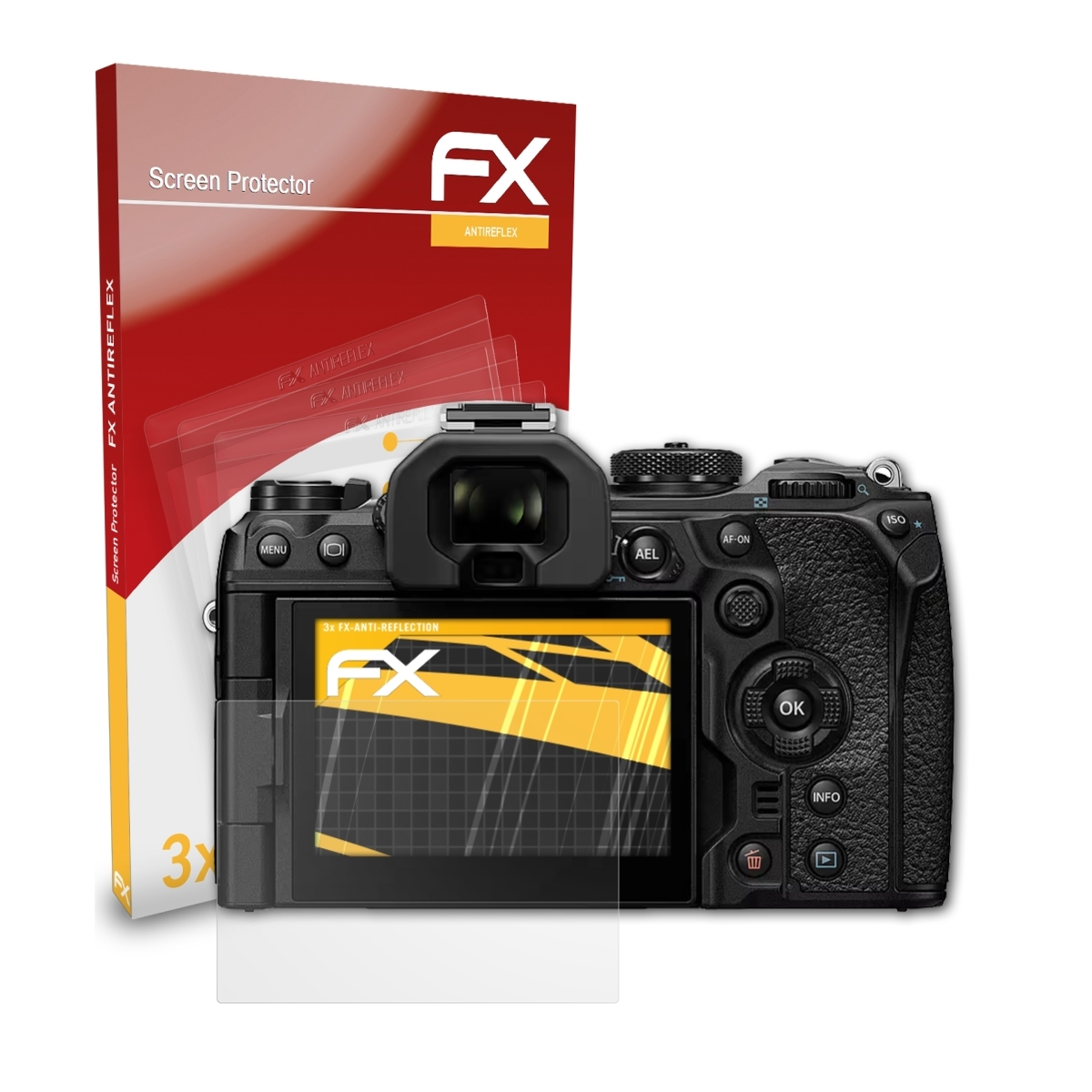 Olympus FX-Antireflex 3x OM-1) Displayschutz(für ATFOLIX