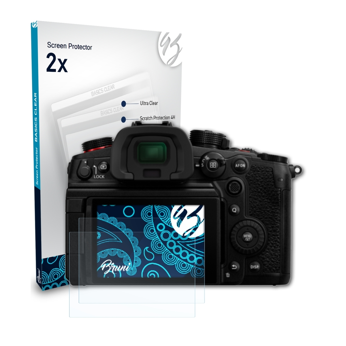 BRUNI Panasonic Lumix Schutzfolie(für GH6) 2x Basics-Clear