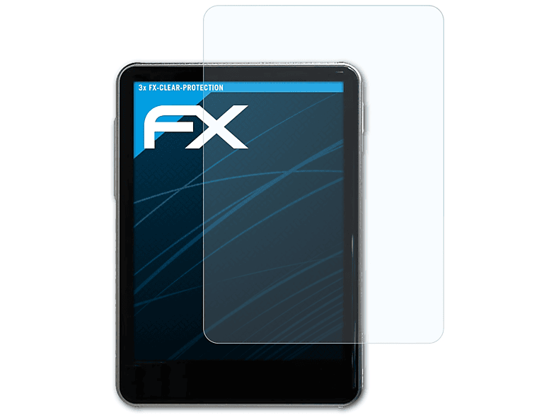 ATFOLIX 3x FX-Clear R3 HiBy Displayschutz(für Pro)