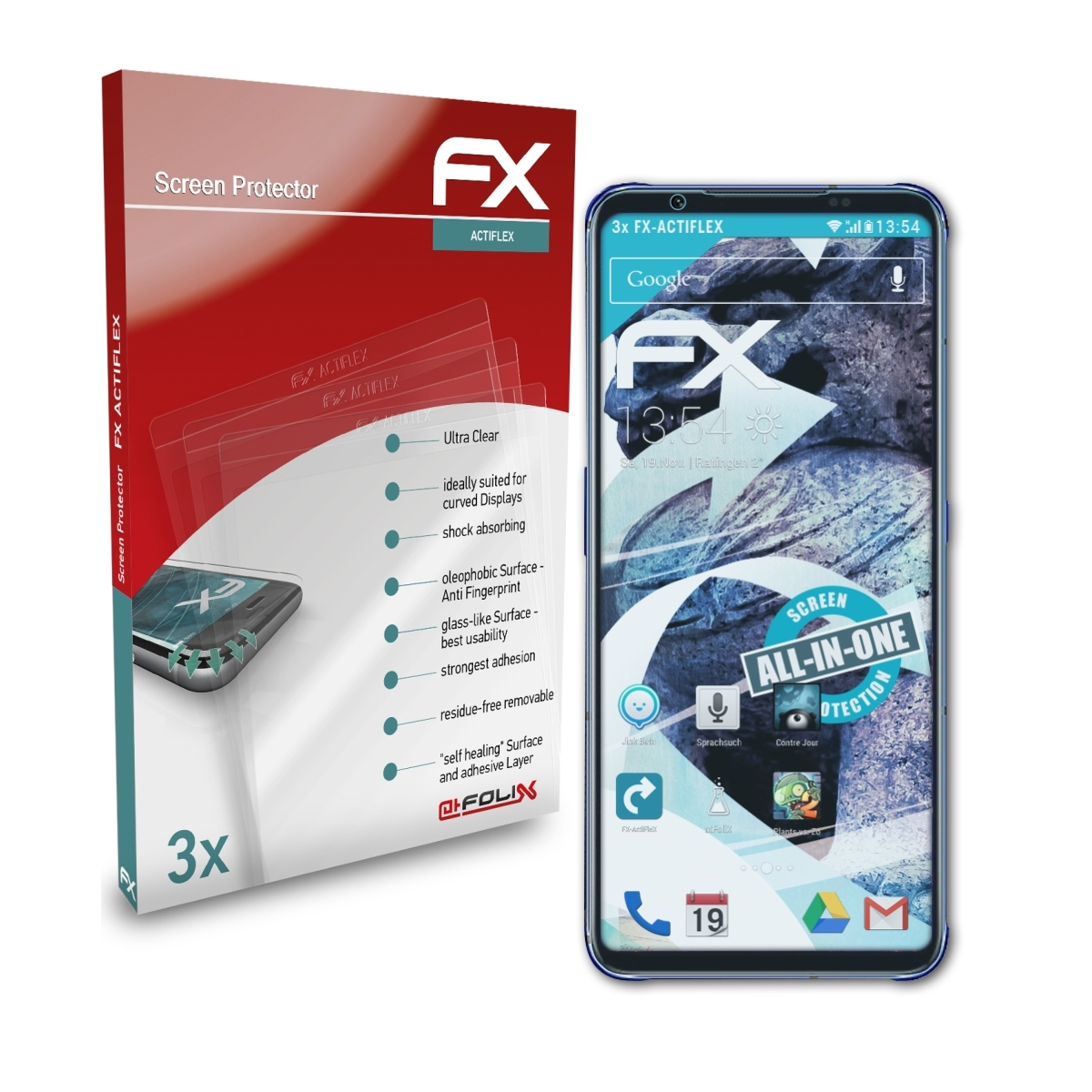ATFOLIX 3x FX-ActiFleX Displayschutz(für Red 7) Magic Nubia