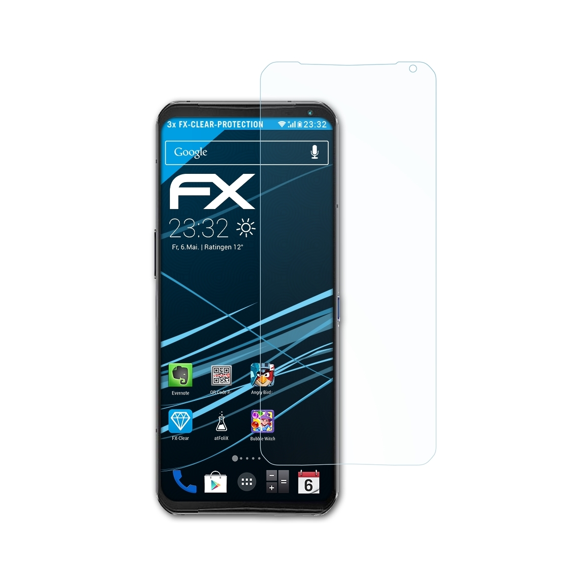 ATFOLIX 3x FX-Clear Displayschutz(für Y90) Lenovo Legion