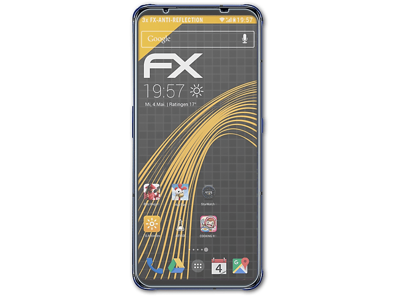 ATFOLIX 3x FX-Antireflex Displayschutz(für Nubia Red Magic 7) | Displayschutzfolien & Gläser