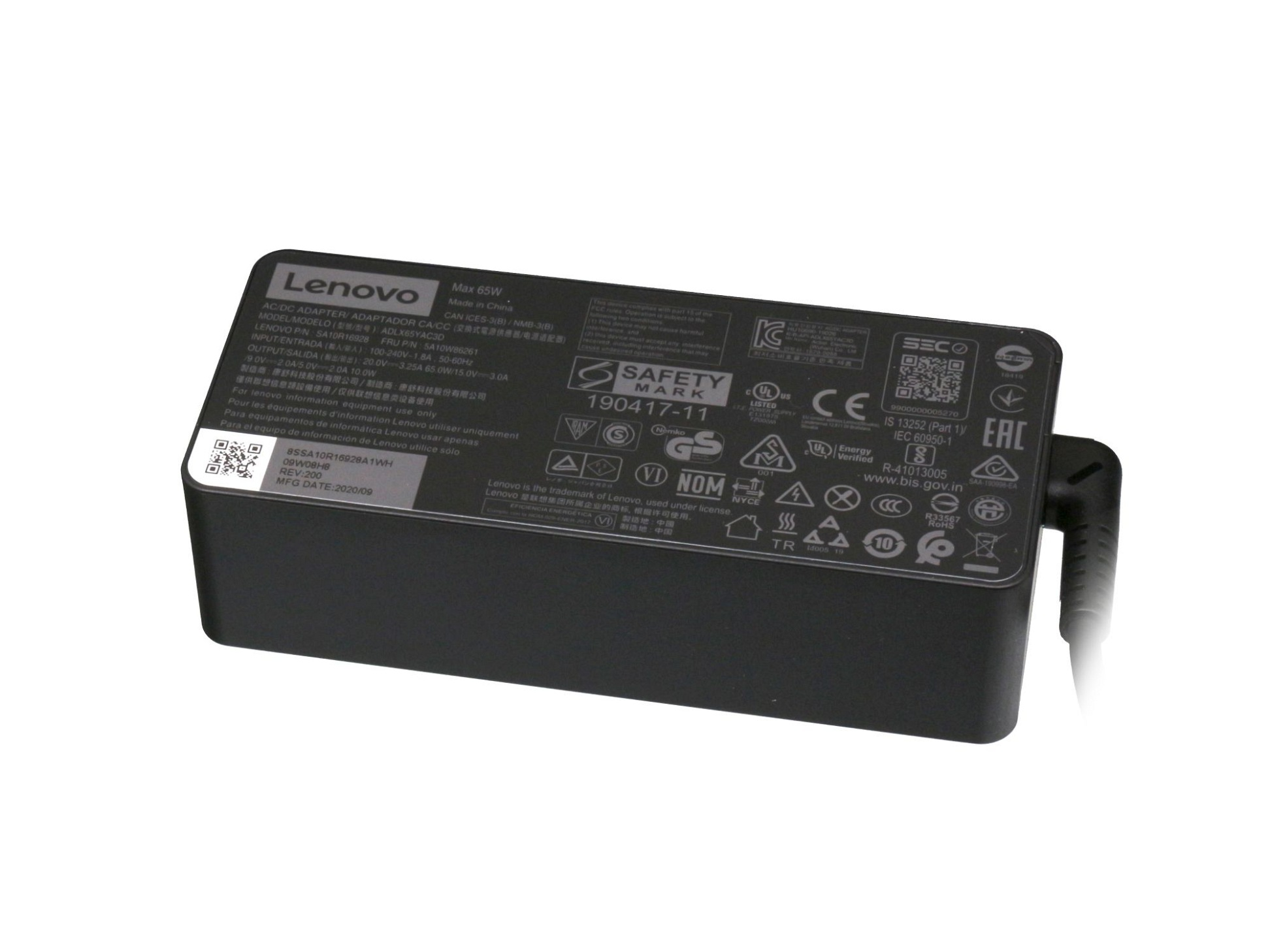 LENOVO 4X20M26278 USB-C Watt Netzteil Original 65