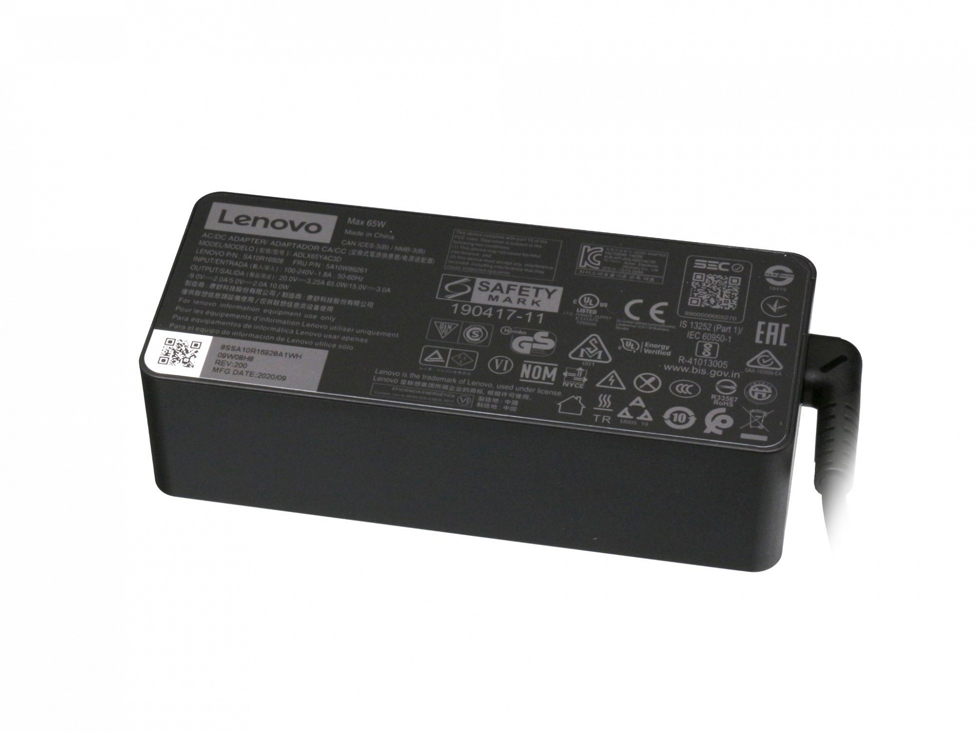 USB-C Netzteil 5A10W86294 65 Watt LENOVO Original