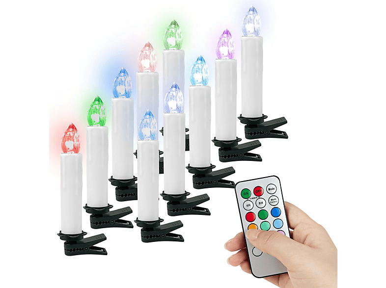 OZAVO CH010BT_W LED Weihnachtskerzen SATURN