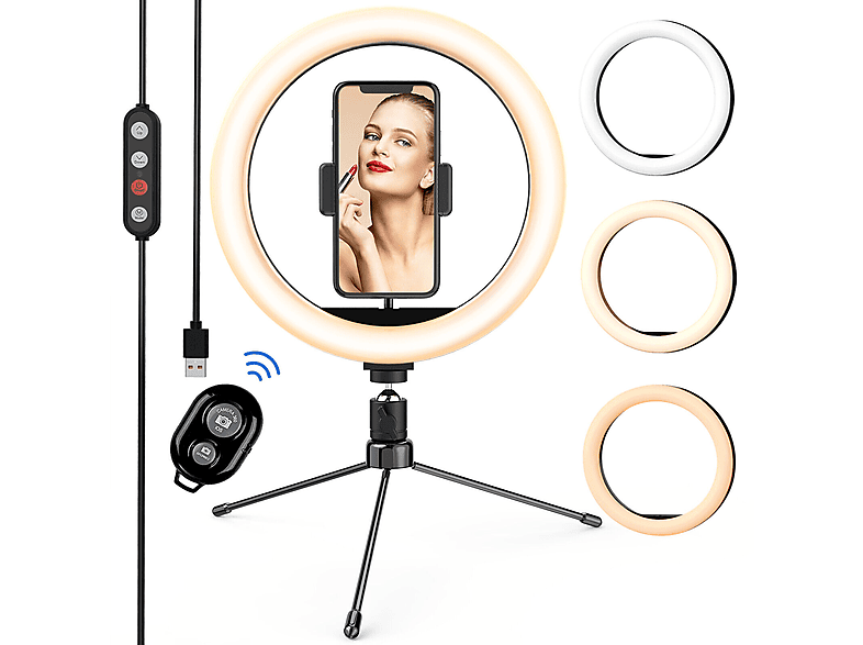 Ringleuchte Netrobe Fülllicht Fotofülllicht SYNTEK Beauty Handy-Clip Fülllicht Direktübertragung mit