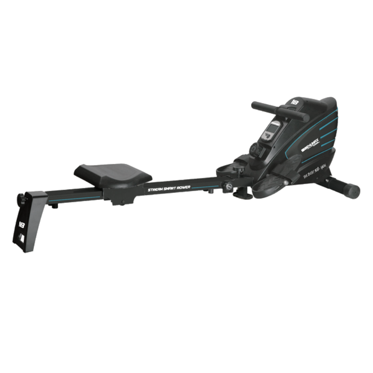 Maquina De Remo behumax stream smart rower air niveles display lcd bluetooth plegable 240x61x83 cm peso 29