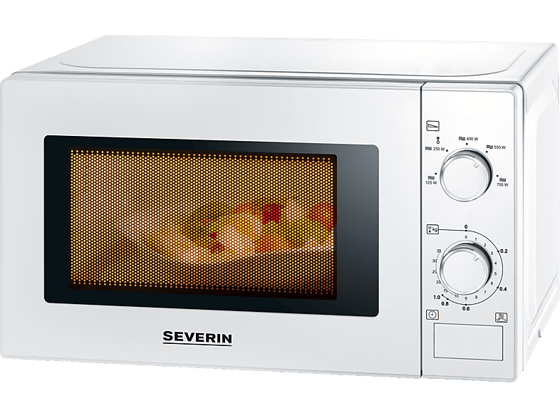 Aro Mikrowelle Solo MW7720 20L - 700W, 6 Stufen, Auftaufunktion, Weiß