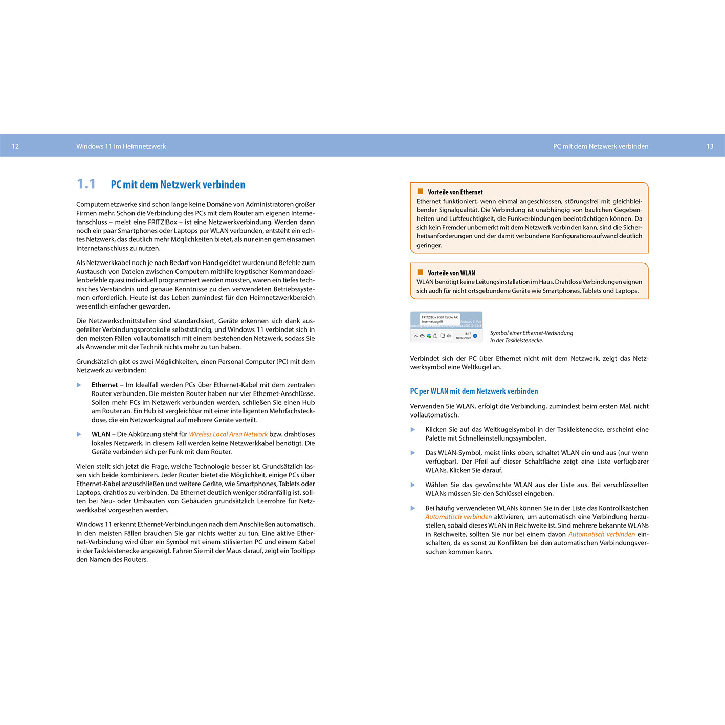 Eine Dokumentseite mit deutschem Text, wahrscheinlich über die Verbindung zu einem Netzwerk.