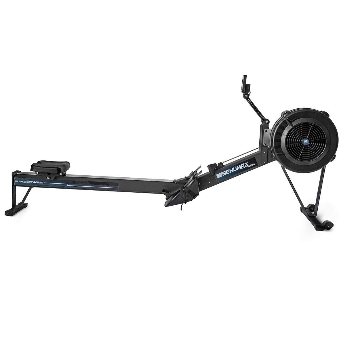 Behumax De Remo stream smart rower monitor lcd 10 niveles inercia 7kg plegable asiento y acolchado compatible con apps.