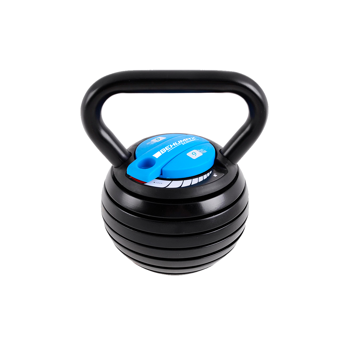 Mancuernas Behumax Kettlebell 9kg pesa rusa discos desmontables 1 9 regulable negro