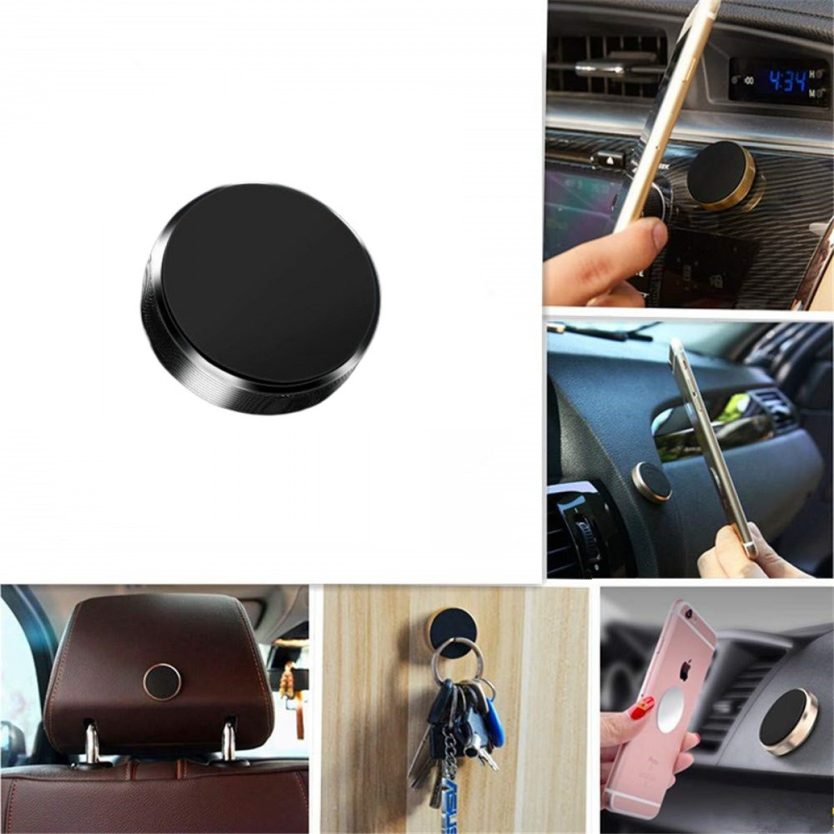INF Magnetischer Handyhalter fürs schwarz Handyhalter, Auto