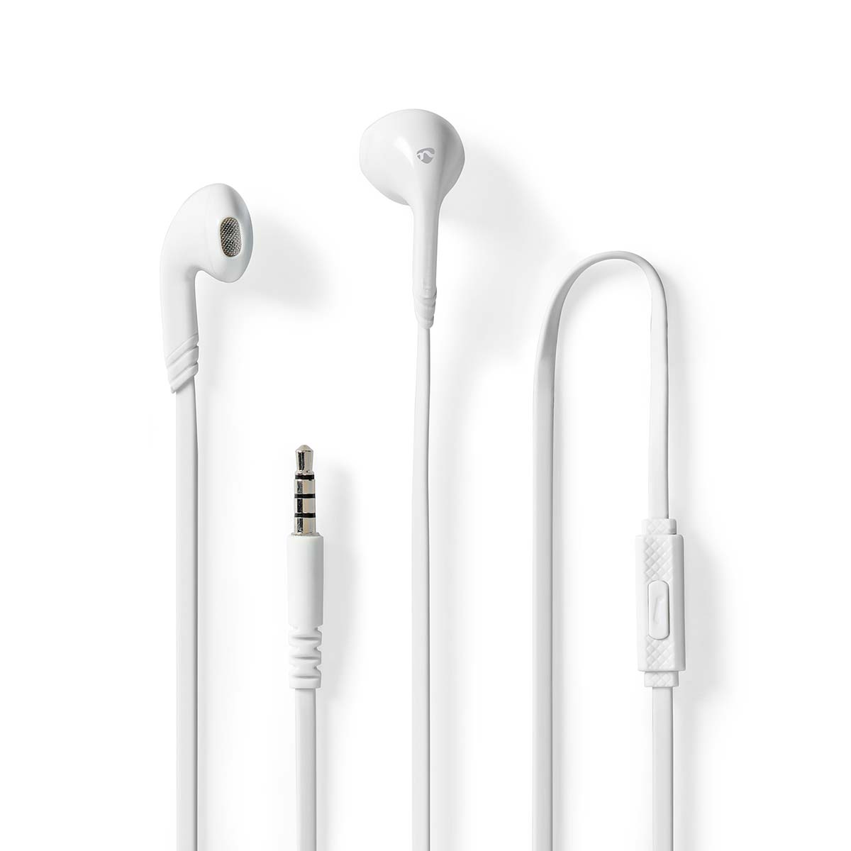 NEDIS HPWD2021WT, In-ear Kopfhörer mit Kabel Weiss