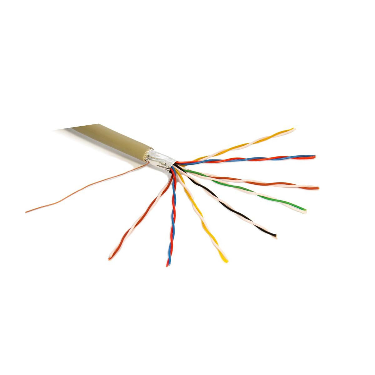 De Telefoonkabel 2 van UTP Cat5 van de telefoonkabel Paar 24AWG omdat pvc-Jasje