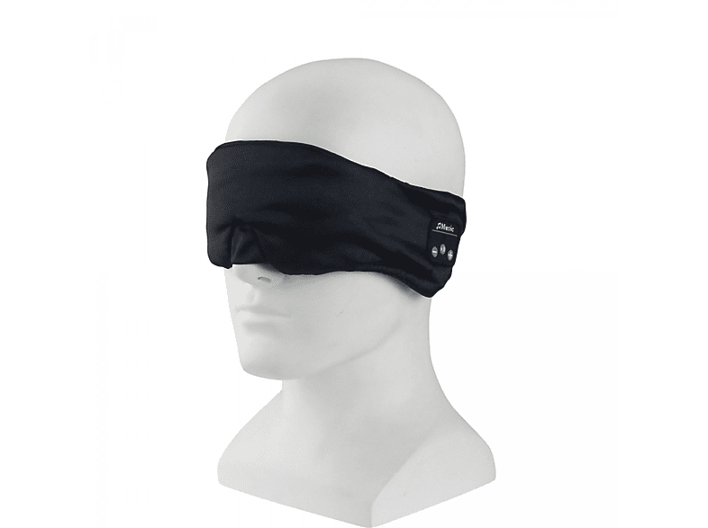 INF Schlafkopfhörer Bluetooth Wireless 3D-Augenmaske mit Stereolautspreche, Open-ear Kopfhörer schwarz