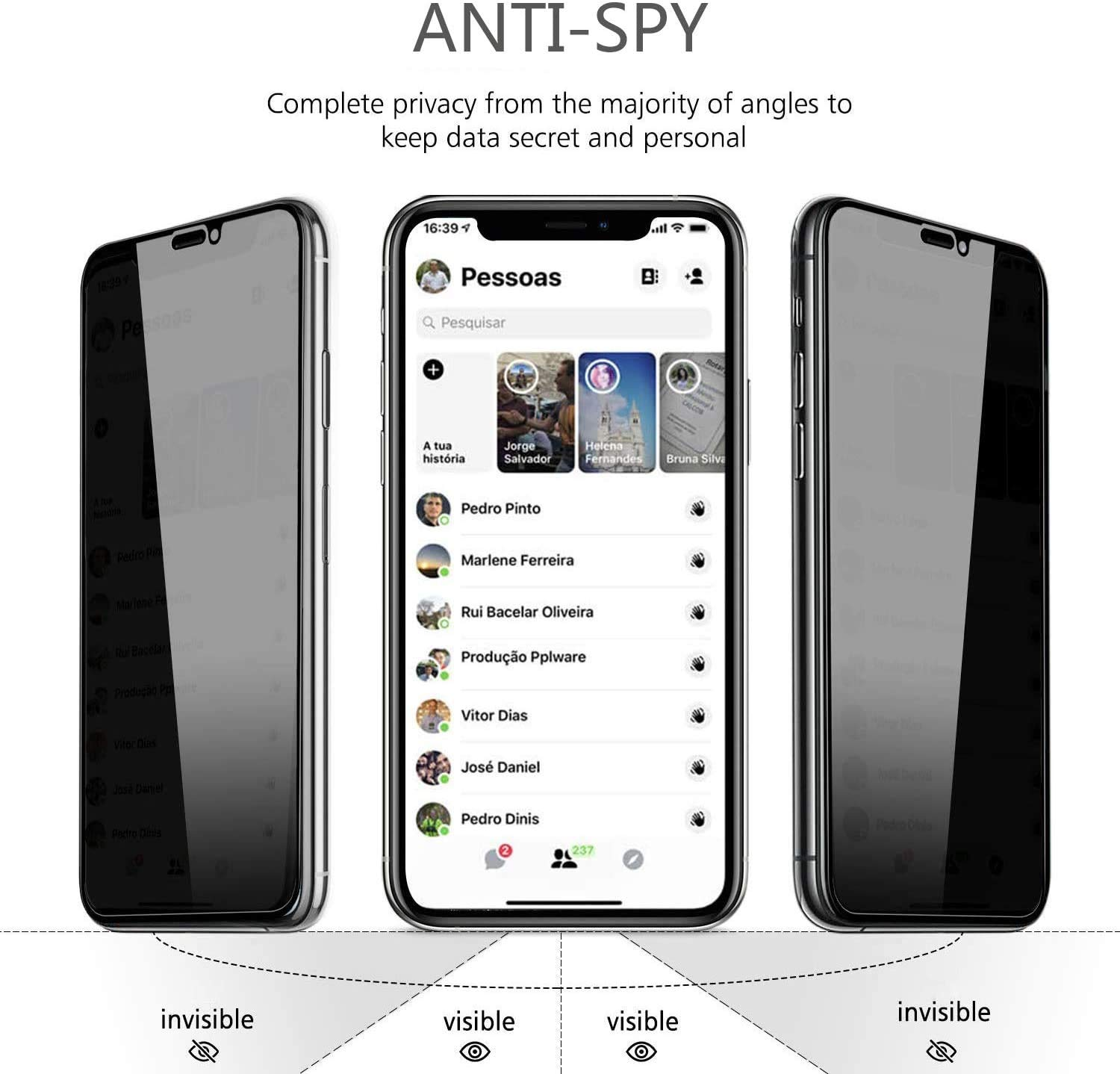 Privatsphäre Bildschirmschutz Displayschutz(für INF Apple 13 iPhone Mini) für