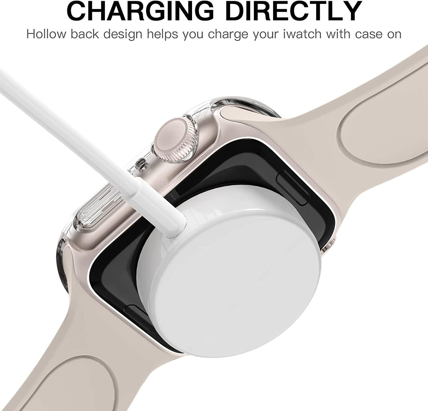 Displayschutz(für Apple mm) Series 7 Watch 8 (45 INF Gehäuseschutz 7 Transparent / Hülle (45 Apple PC Watch mm)) Case Apple