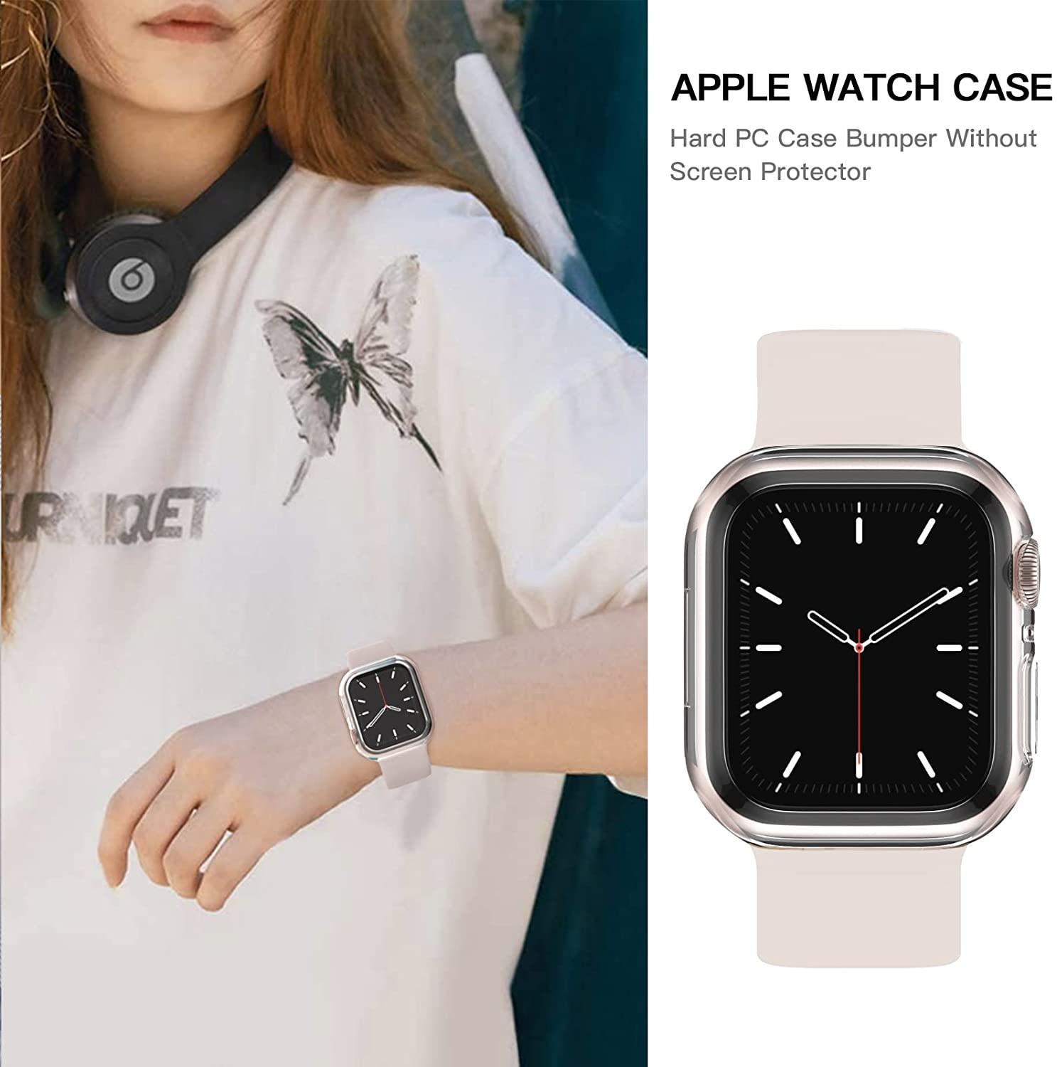 PC / Apple 7 Series 8 Watch Transparent (45 INF (45 Gehäuseschutz Case Watch 7 mm)) Apple Displayschutz(für Apple mm) Hülle