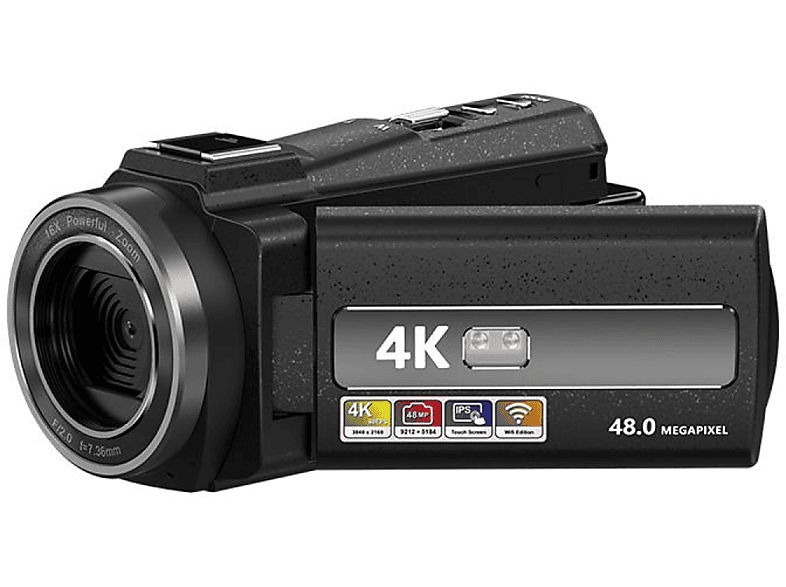 INF Camcorder Zoom / 48MP Fernbedienung opt. IR-Nachtsicht 4K / / Camcorder 16x Zoom 