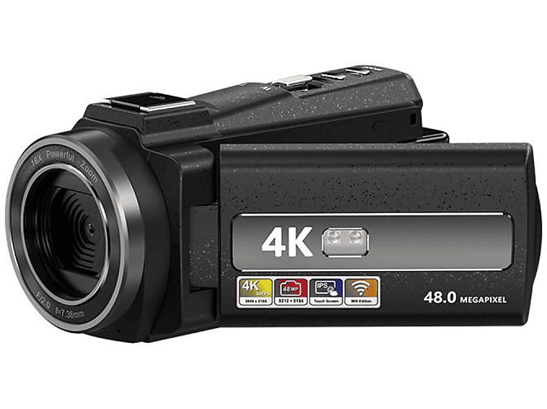 INF Camcorder 16x Camcorder / Fernbedienung 4K / opt. IR-Nachtsicht Zoom / Zoom / 48MP