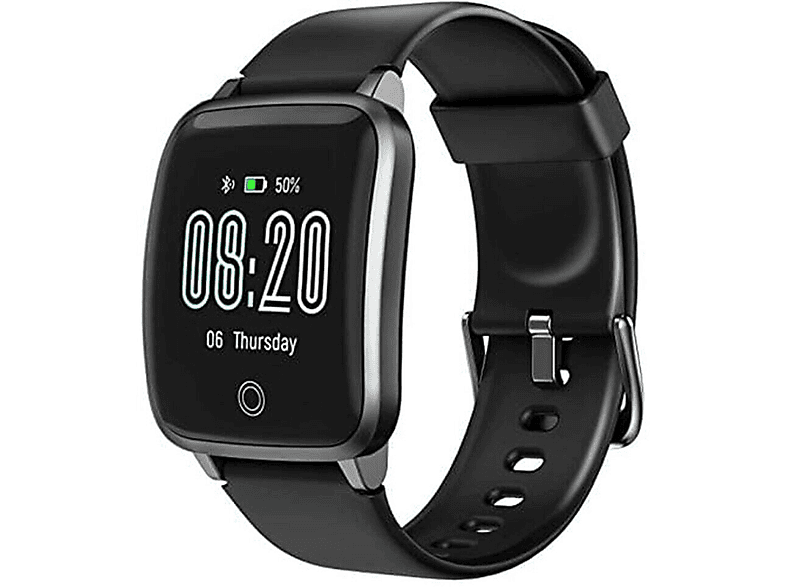 BRIGHTAKE ID205L Ihr für Leben! schwarz Präzise Smartwatch aktives Silikon, FitnessPro Smartwatch Fitnessverfolgung –
