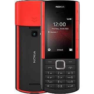 Móviles Básicos para Mayores - NOKIA NOKIA 5710 XpressAudio Black&Red / Móvil 2.4", Rojo, 1450 mAh