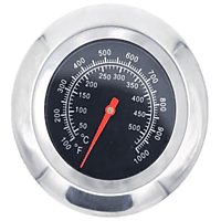 INF Analoges Bratthermometer für Grill Edelstahl Fleisch- und Ofenthermometer