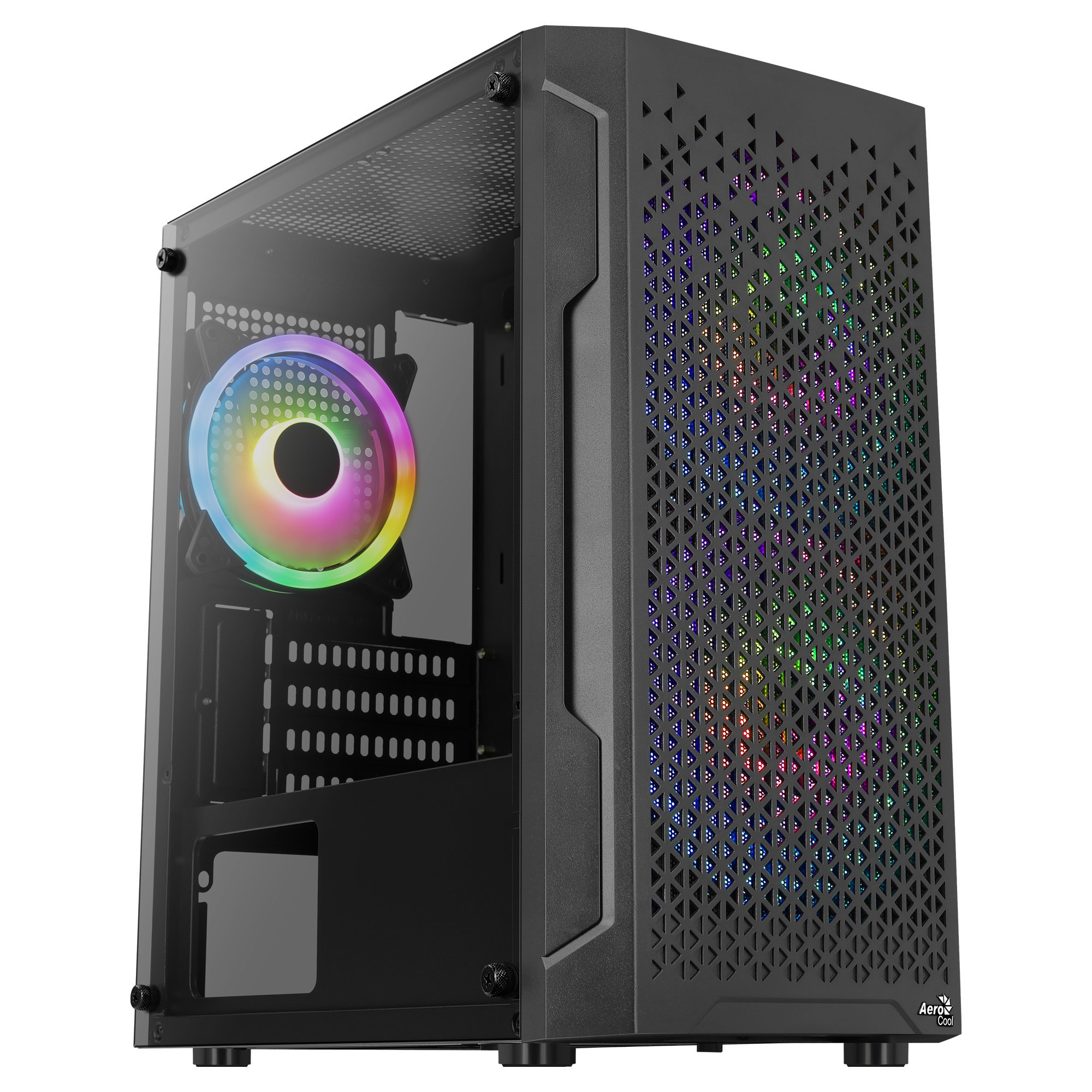 Carcasa PC - TRINITYMINIBKV2 AEROCOOL, Negro