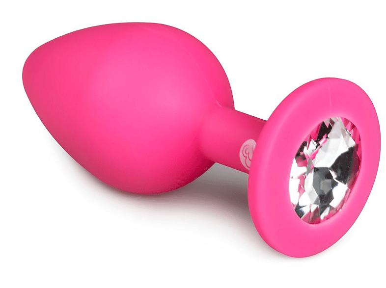 Analplug mittlgroß Diamond pink - EASYTOYS analplugs-buttplugs