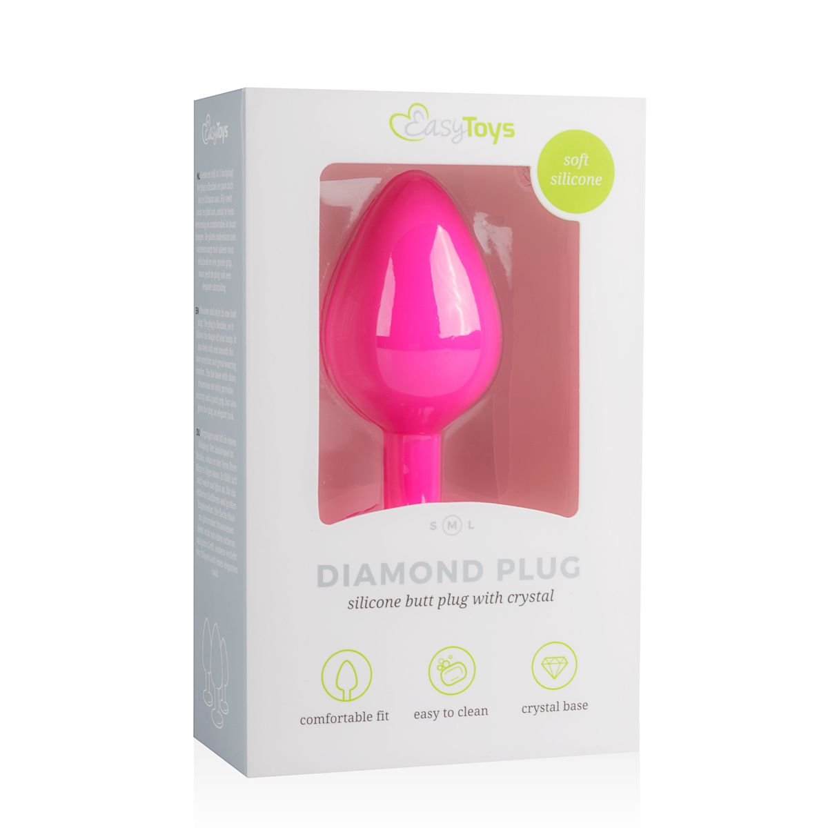 EASYTOYS Diamond Analplug mittlgroß - pink analplugs-buttplugs