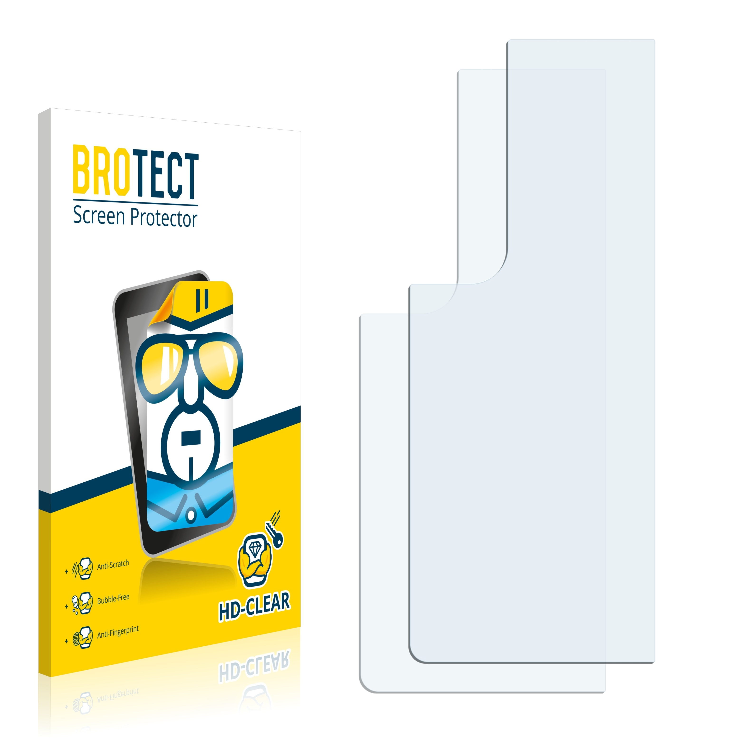 BROTECT 2x klare Samsung Galaxy Z 4) Schutzfolie(für Fold