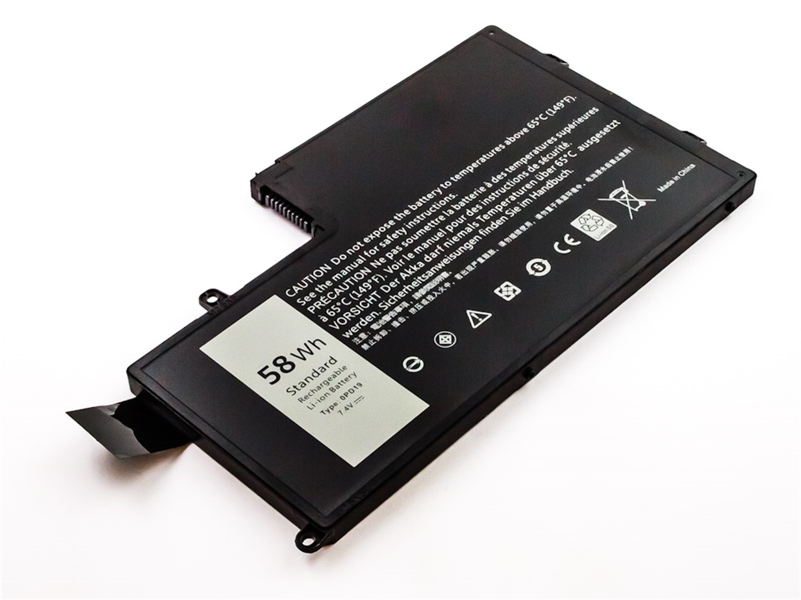 AGI Akku mit mAh 7500 kompatibel Li-Pol, P39F Volt, 7.4 Notebookakku, Li-Pol Dell