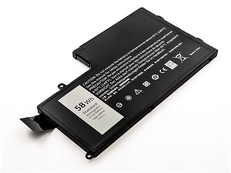 AGI Akku kompatibel mit Dell Ins14md-3628s Li-Pol Notebookakku, Li-Pol, 7.4 Volt, 7500 mAh